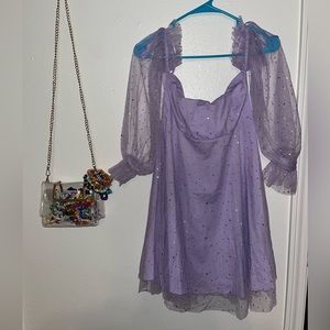 Sparkly purple dress - Eras Tour inspo